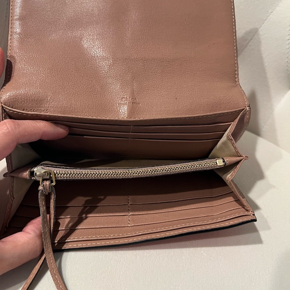 EUC Chloe Zipper Strap Ghost Leather Wallet - Picture 11 of 15